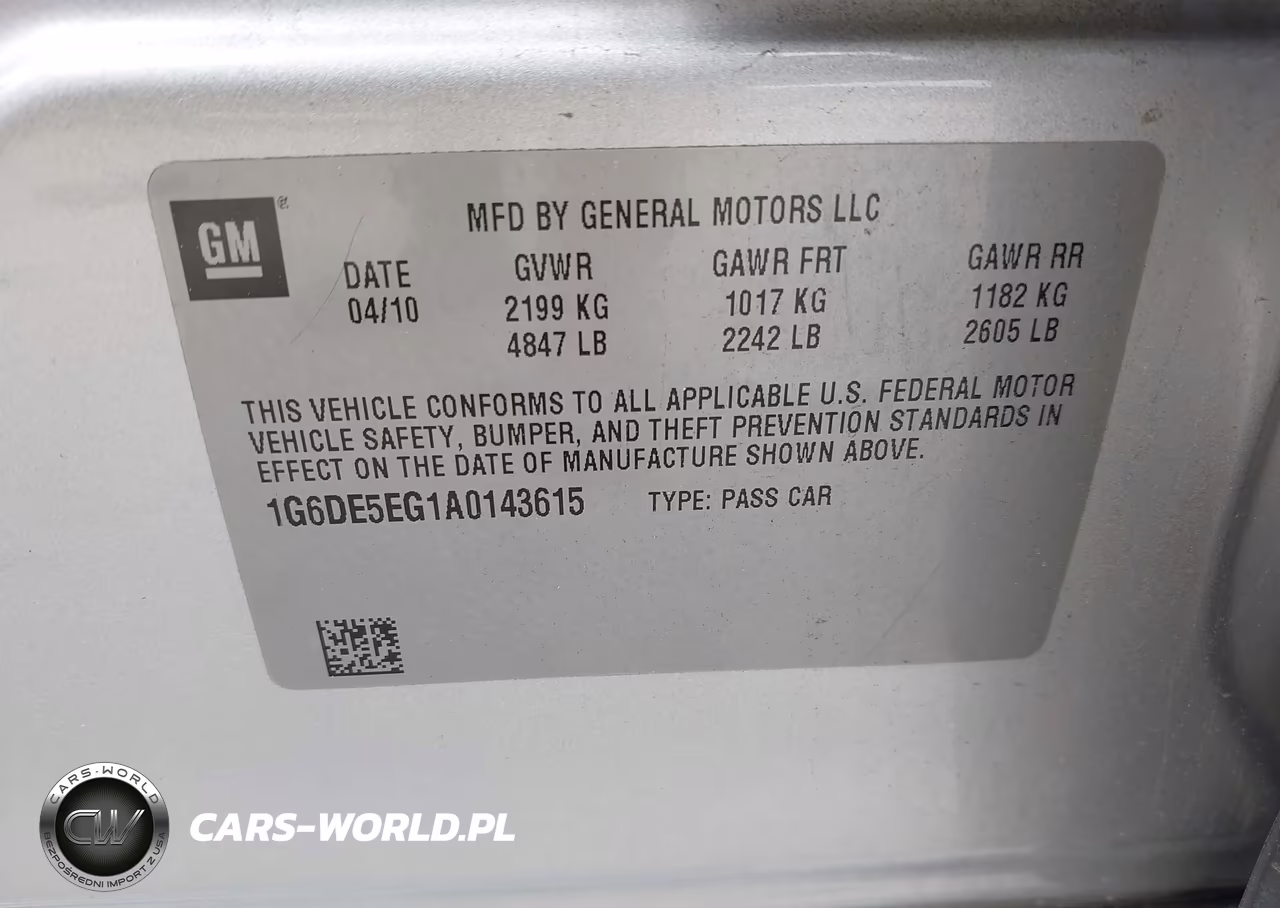 2010 Cadillac Cts Luxury VIN:1G6DE5EG1A0143615 - 9