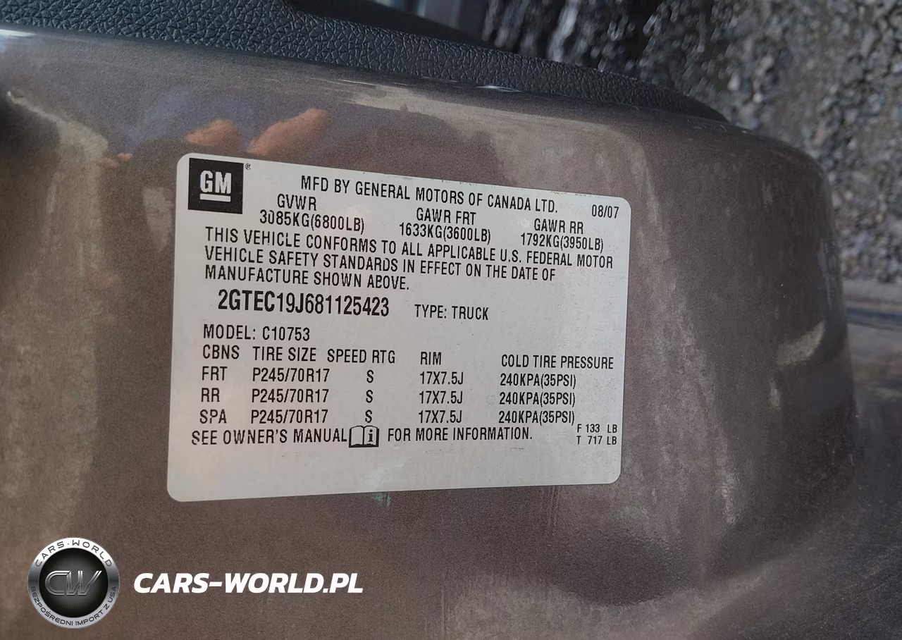 2008 GMC Sierra 1500 Sle1 VIN:2GTEC19J681125423 - 9