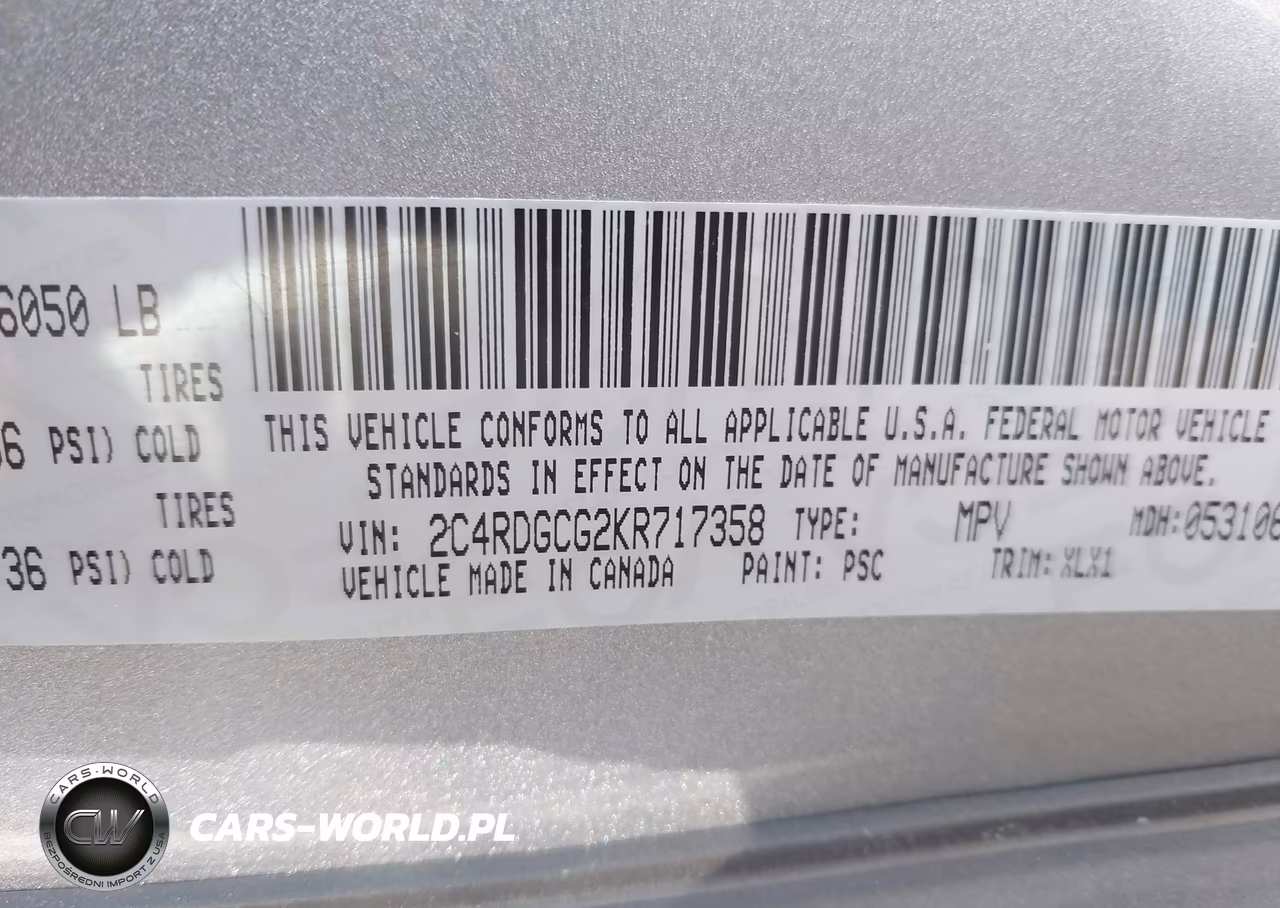 2019 Dodge Grand Caravan Sxt VIN:2C4RDGCG2KR717358 - 9