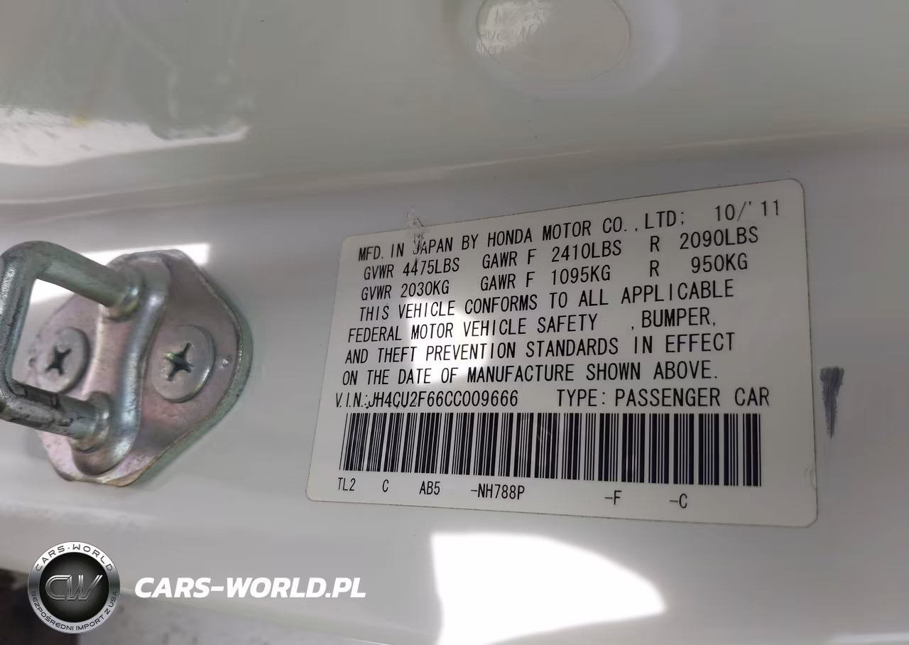 2012 Acura Tsx 2.4 VIN:JH4CU2F66CC009666 - 9