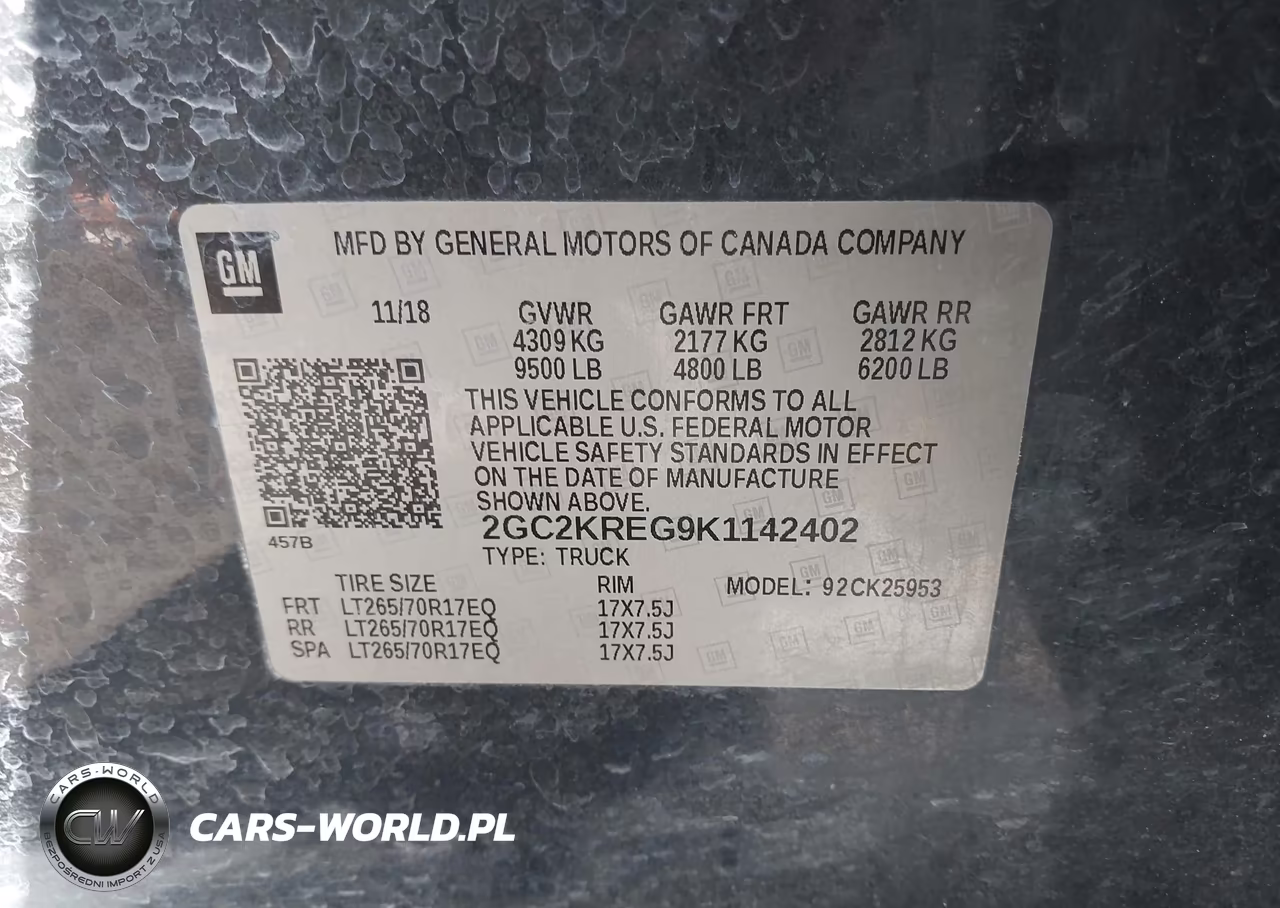 2019 Chevrolet Silverado 2500Hd Wt VIN:2GC2KREG9K1142402 - 9