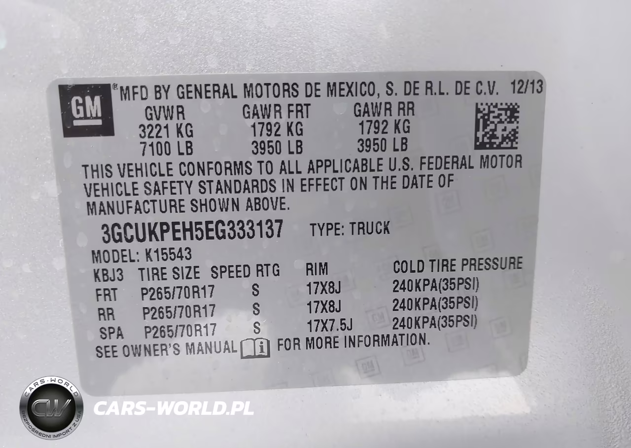 2014 Chevrolet Silverado 1500 Work Truck 2Wt VIN:3GCUKPEH5EG333137 - 9