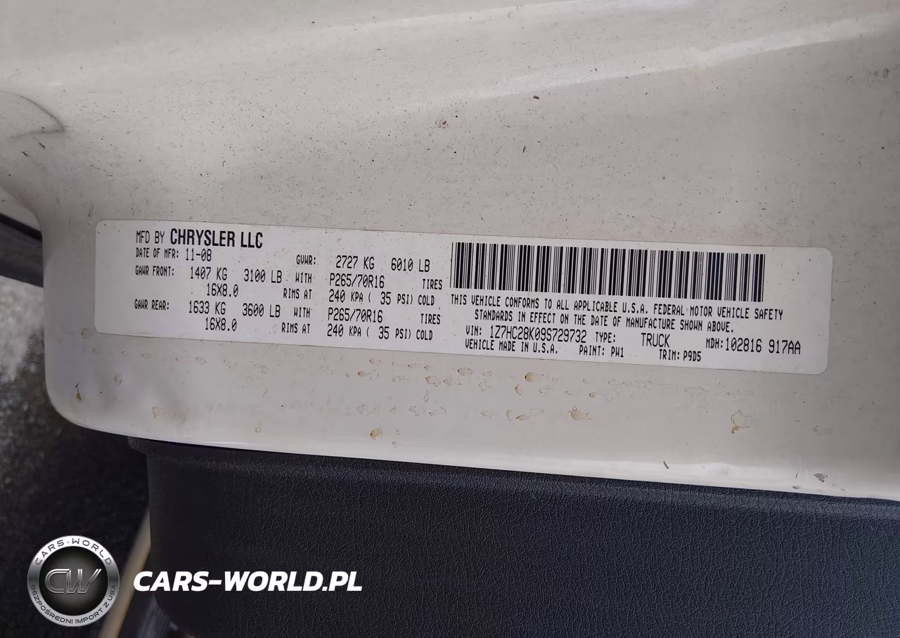 2009 Mitsubishi Raider Ls VIN:1Z7HC28K09S729732 - 9