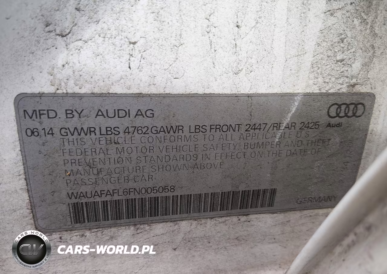 2015 Audi A4 2.0T Premium VIN:WAUAFAFL6FN005058 - 9