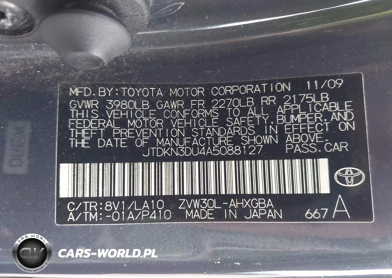2010 Toyota Prius Iv VIN:JTDKN3DU4A5088127 - 9