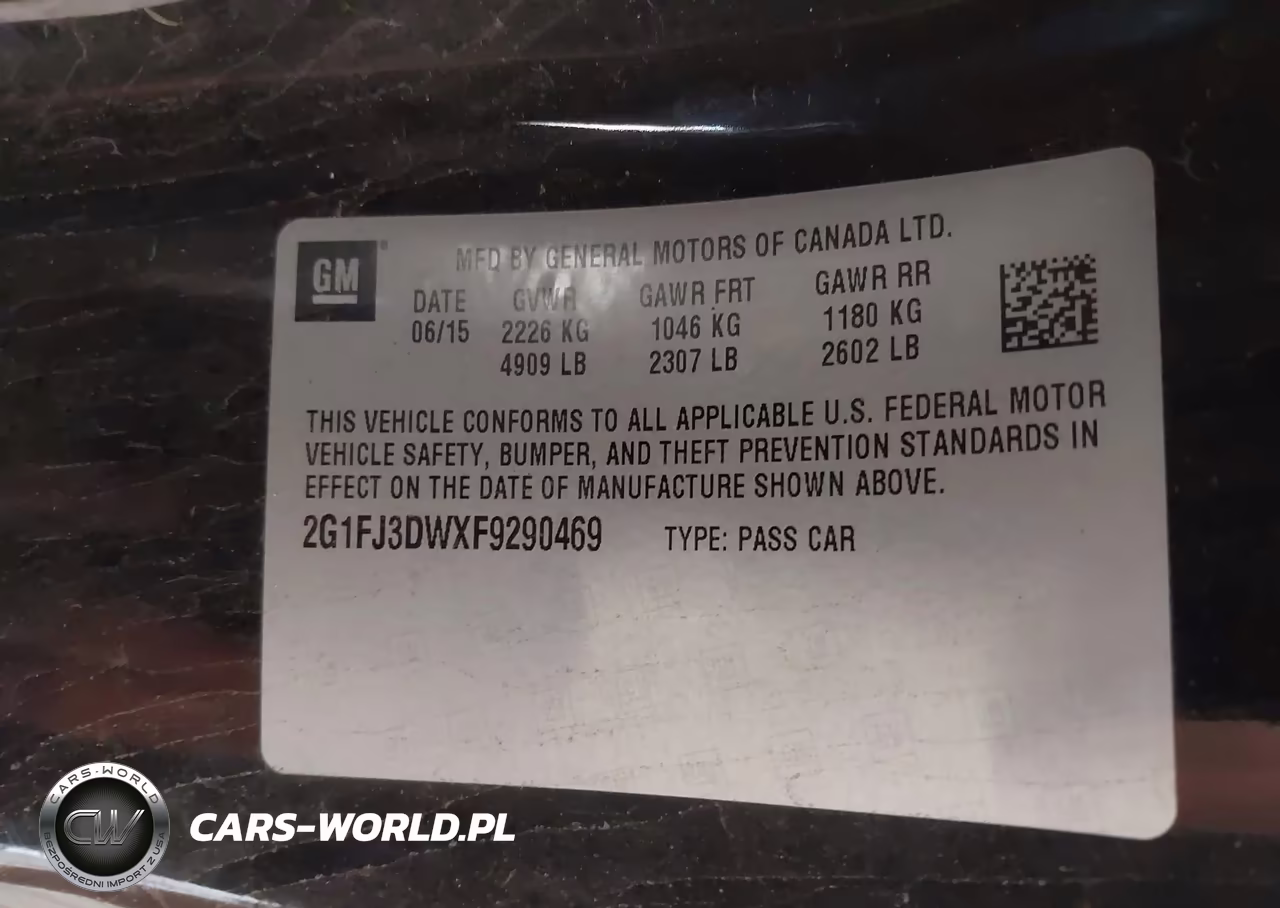 2015 Chevrolet Camaro 2Ss VIN:2G1FJ3DWXF9290469 - 8