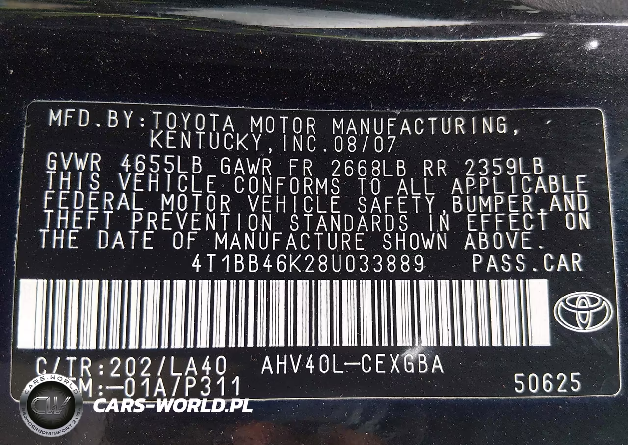 2008 Toyota Camry Hybrid VIN:4T1BB46K28U033889 - 9