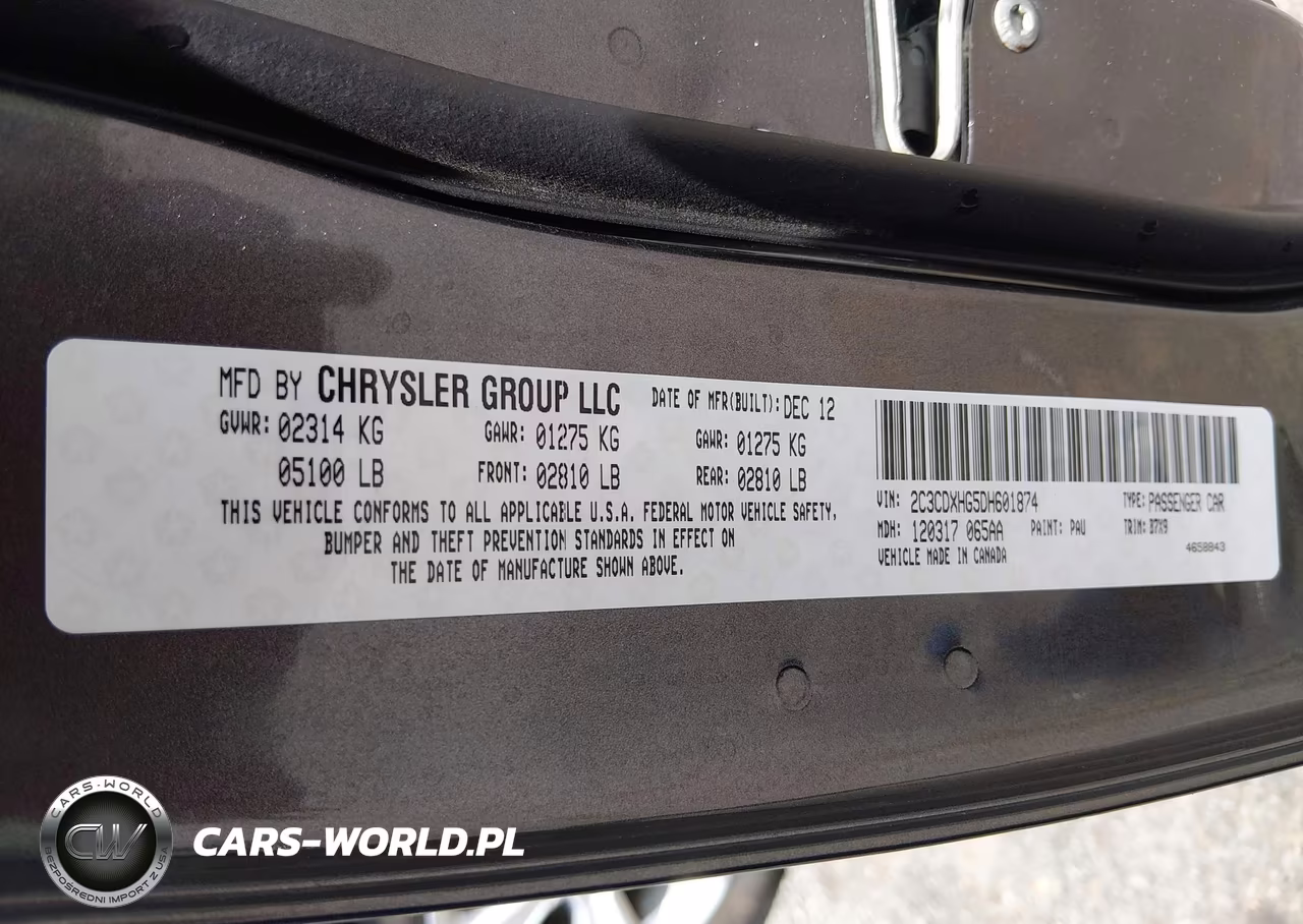 2013 Dodge Charger Sxt VIN:2C3CDXHG5DH601874 - 9