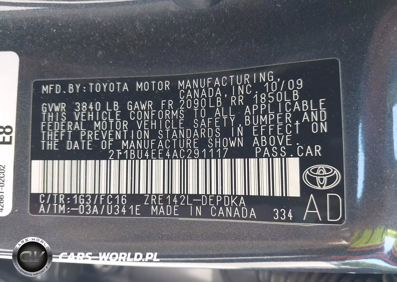 2010 Toyota Corolla Le VIN:2T1BU4EE4AC291117 - 9