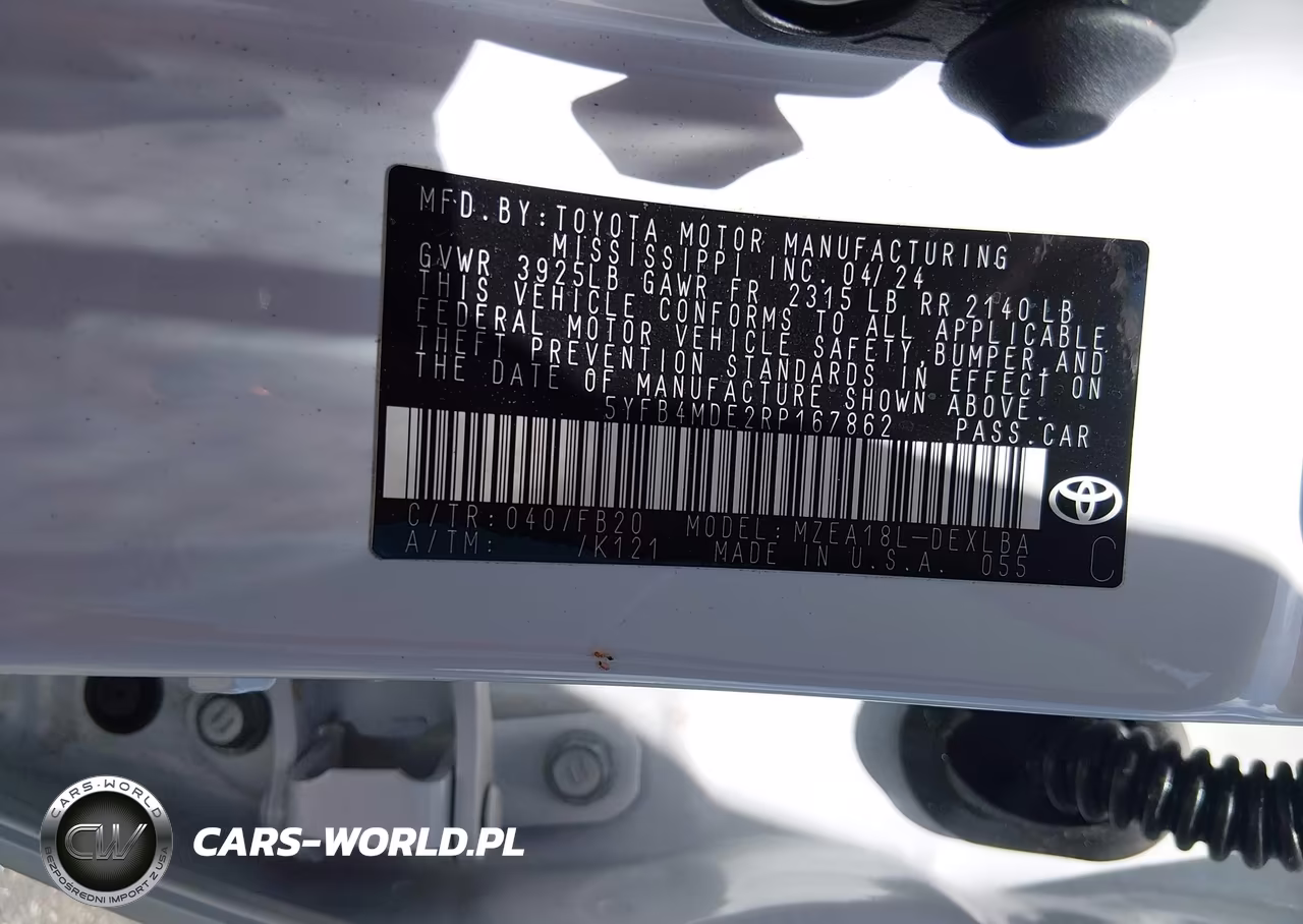 2024 Toyota Corolla Le VIN:5YFB4MDE2RP167862 - 9