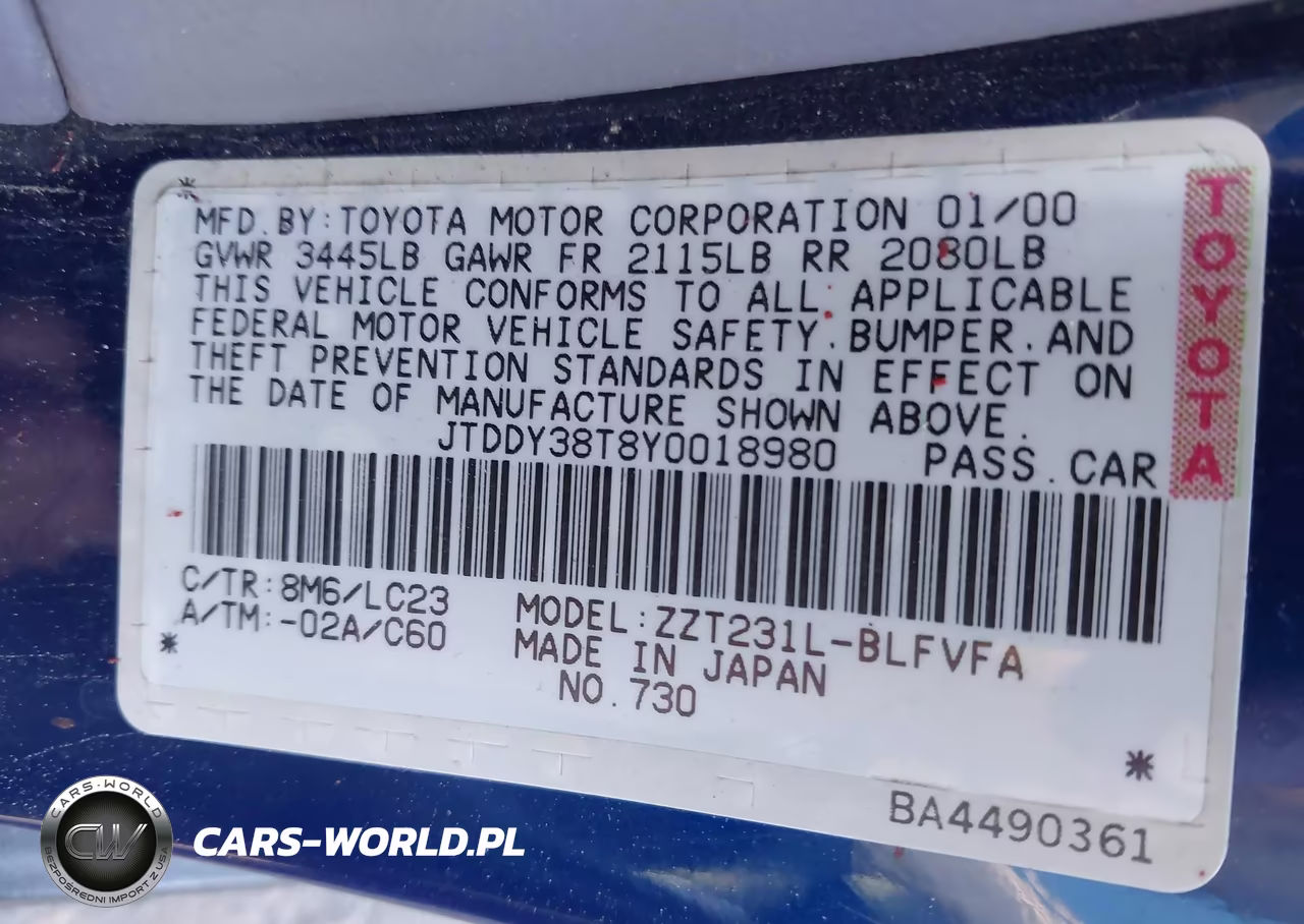 2000 Toyota Celica Gts VIN:JTDDY38T8Y0018980 - 9