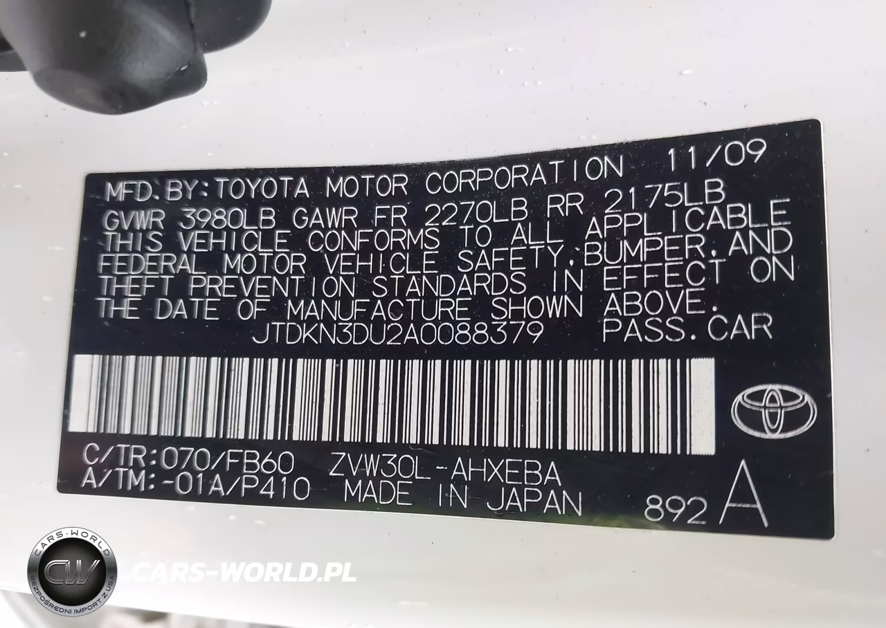 2010 Toyota Prius Iii VIN:JTDKN3DU2A0088379 - 9