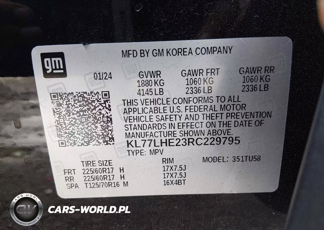 2024 Chevrolet Trax Fwd Lt VIN:KL77LHE23RC229795 - 9