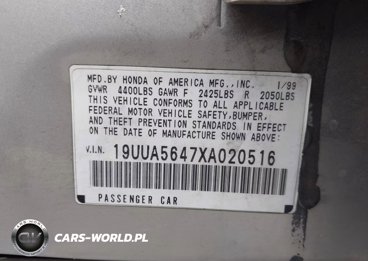1999 Acura Tl 3.2 VIN:19UUA5647XA020516 - 9