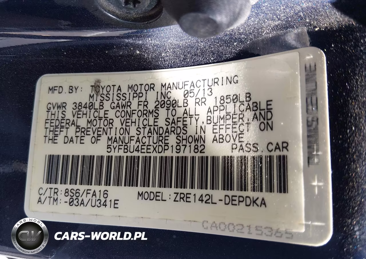 2013 Toyota Corolla L VIN:5YFBU4EEXDP197182 - 9