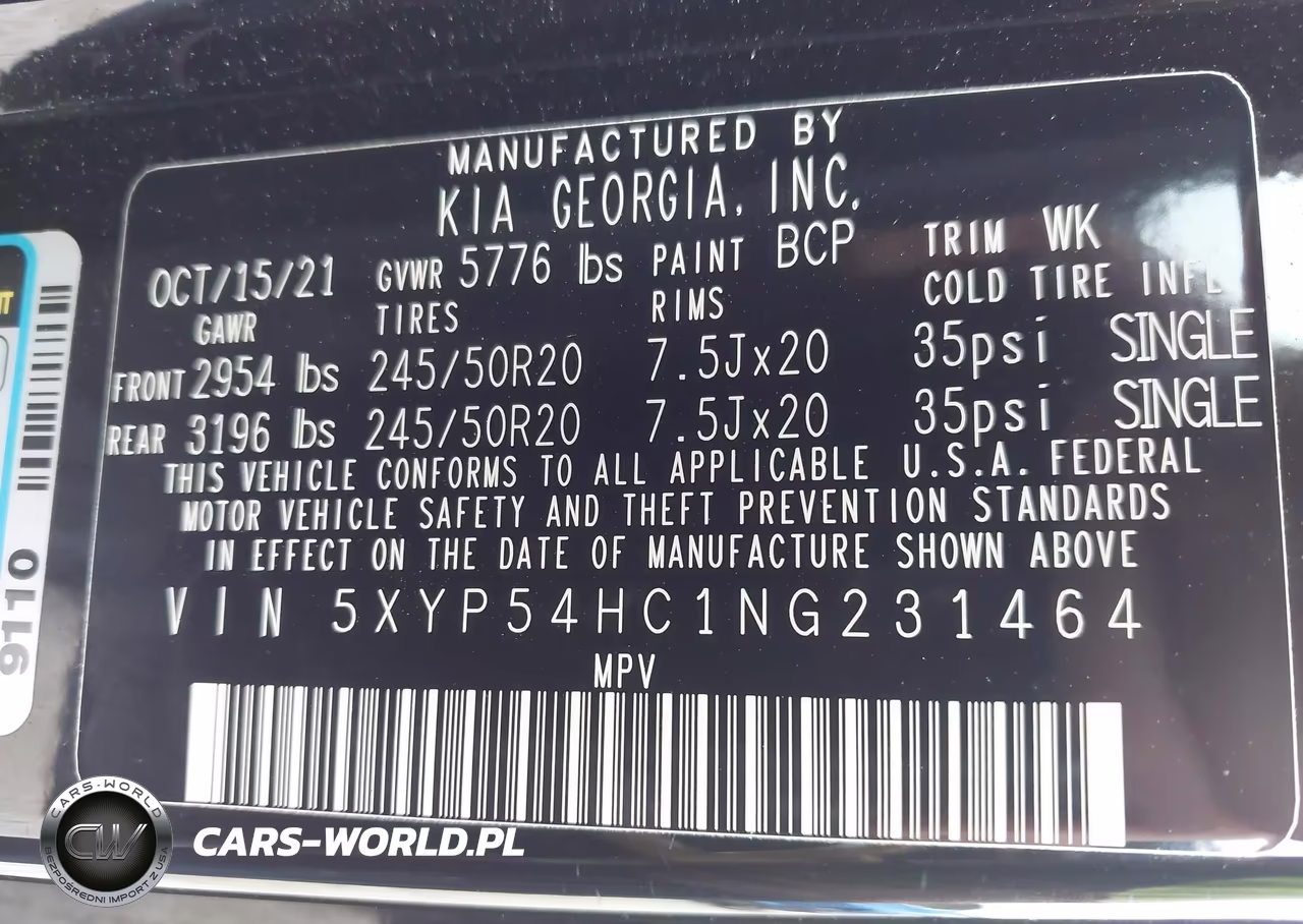 2022 Kia Telluride Sx VIN:5XYP54HC1NG231464 - 9