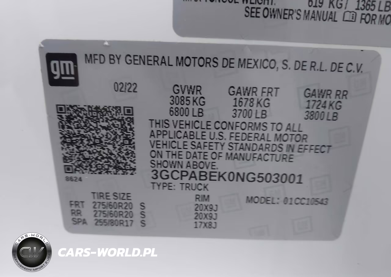 2022 Chevrolet Silverado C1500 Custom VIN:3GCPABEK0NG503001 - 9