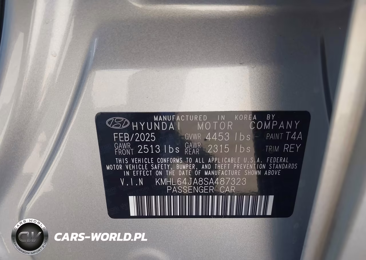 2025 Hyundai Sonata Sel VIN:KMHL64JA8SA487323 - 9