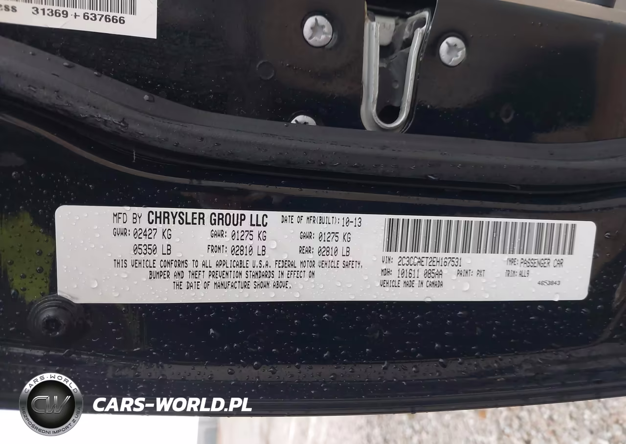 2014 Chrysler 300C VIN:2C3CCAET2EH167531 - 9