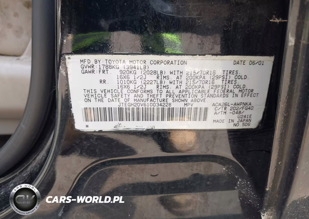 2001 Toyota Rav4 VIN:JTEGH20V610034228 - 9