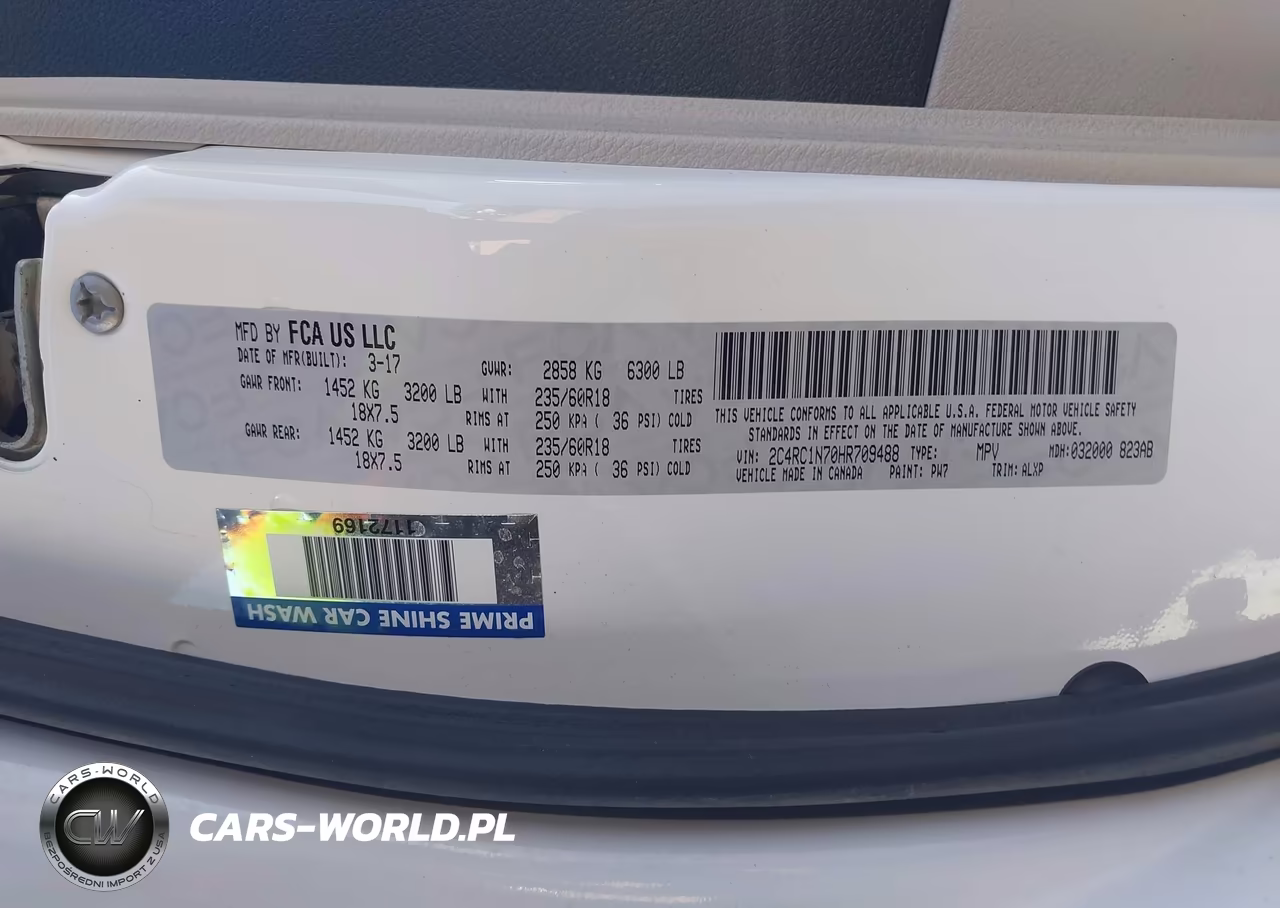 2017 Chrysler Pacifica Hybrid Platinum VIN:2C4RC1N70HR709488 - 9
