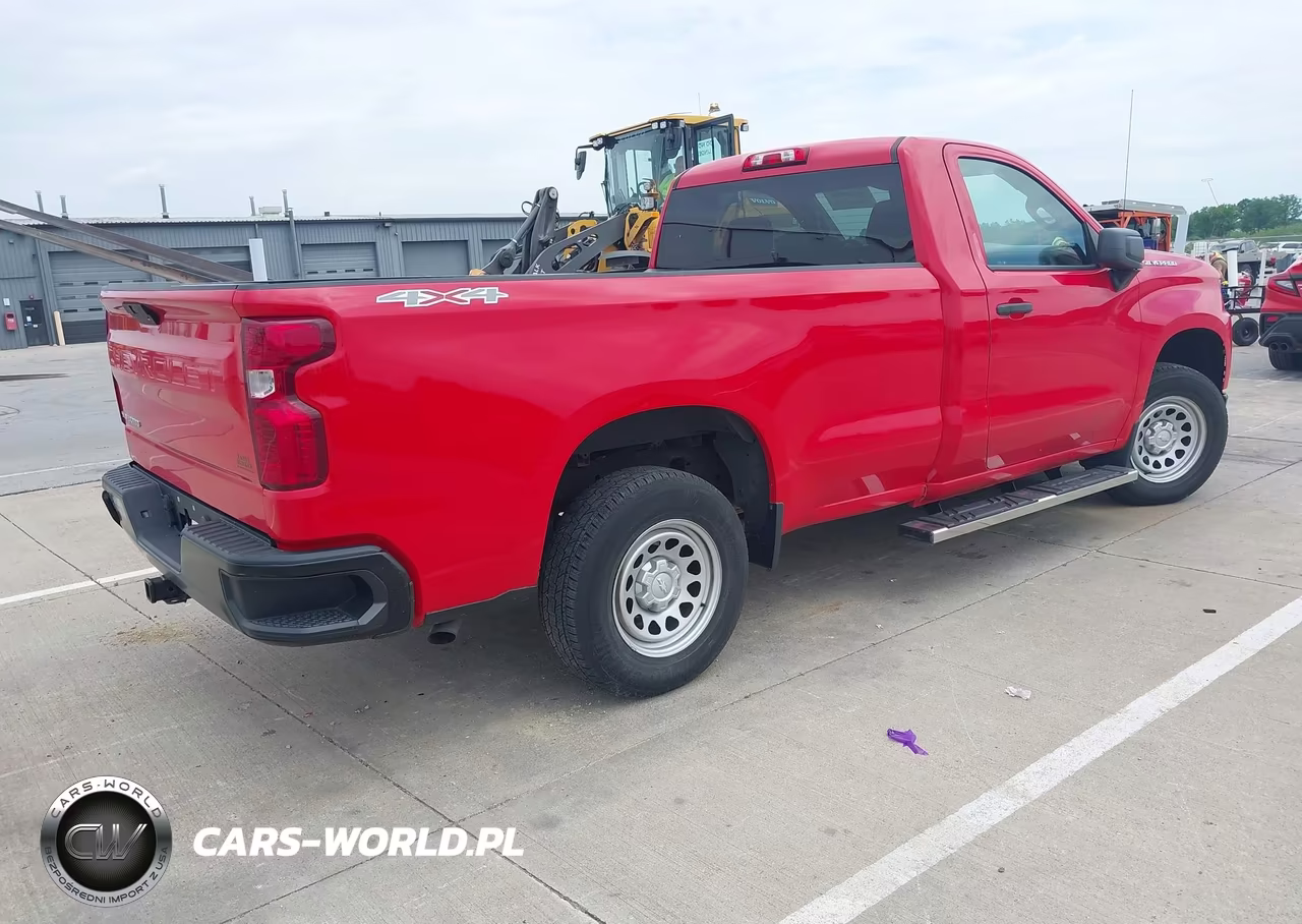 2021 Chevrolet Silverado 1500 4Wd Long Bed Wt VIN:3GCNYAEK5MG326747 - 4