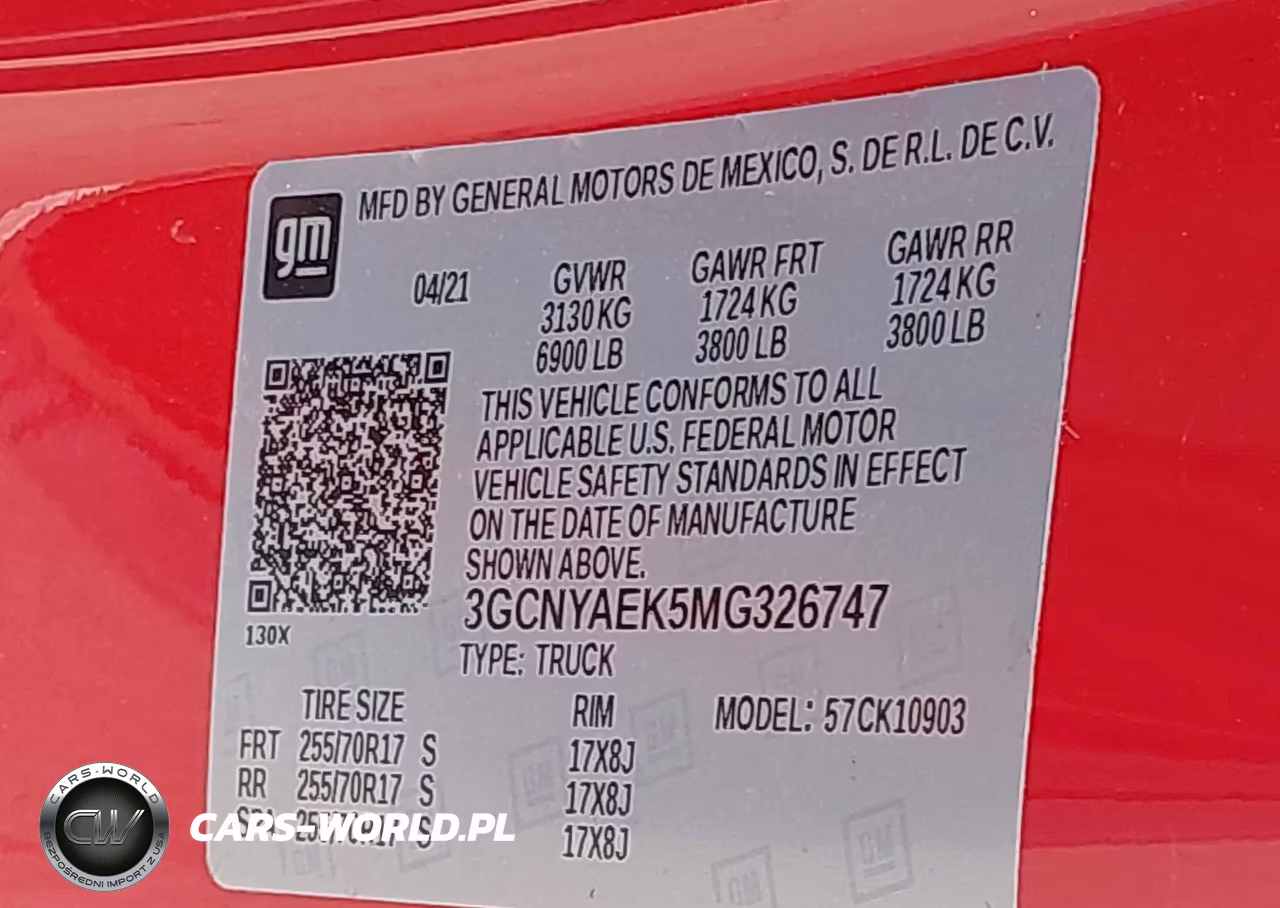 2021 Chevrolet Silverado 1500 4Wd Long Bed Wt VIN:3GCNYAEK5MG326747 - 9