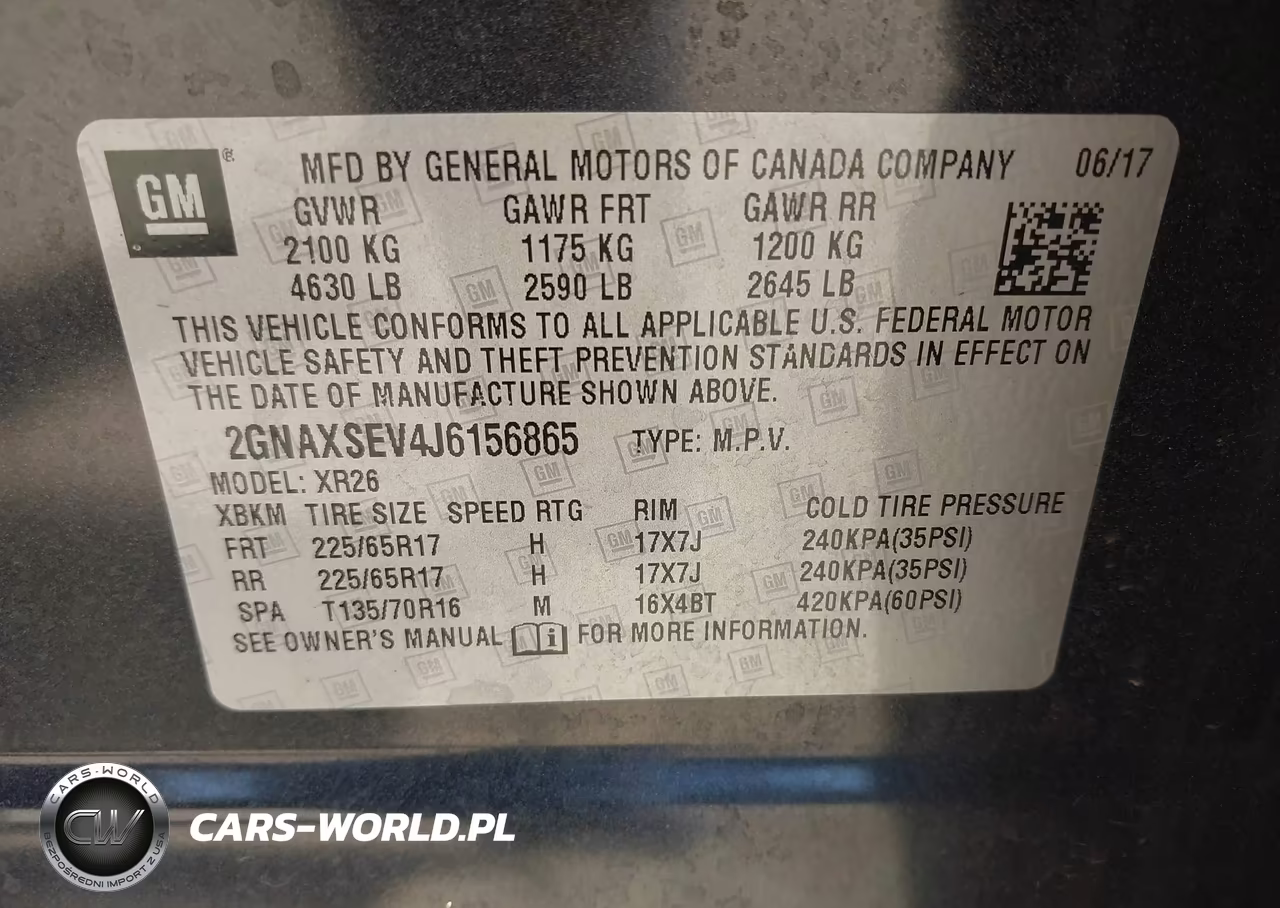 2018 Chevrolet Equinox Lt VIN:2GNAXSEV4J6156865 - 9