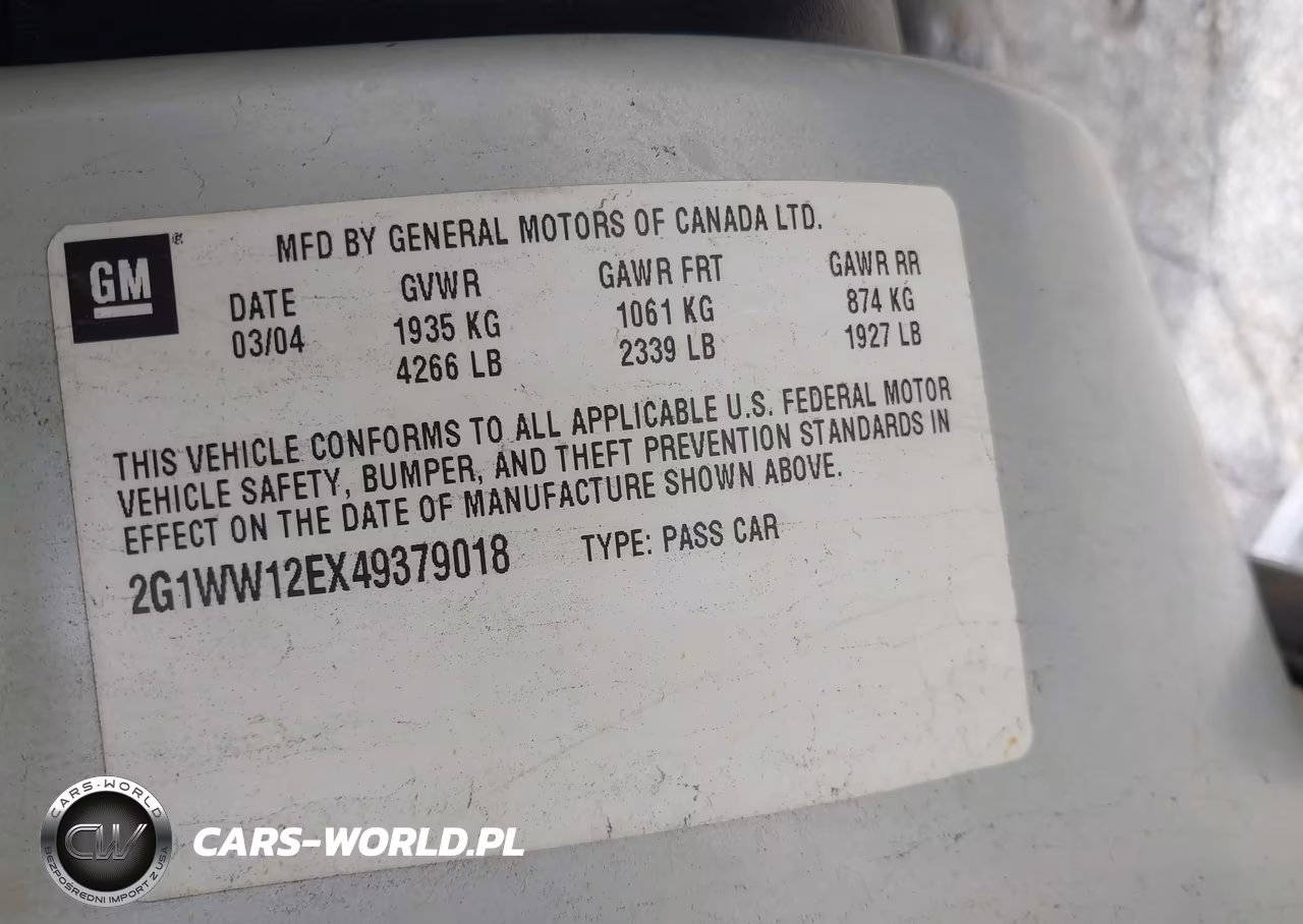 2004 Chevrolet Monte Carlo Ls VIN:2G1WW12EX49379018 - 9