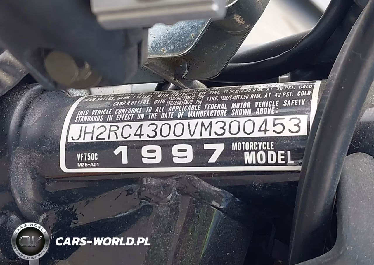 1997 Honda Vf750 C VIN:JH2RC4300VM300453 - 10