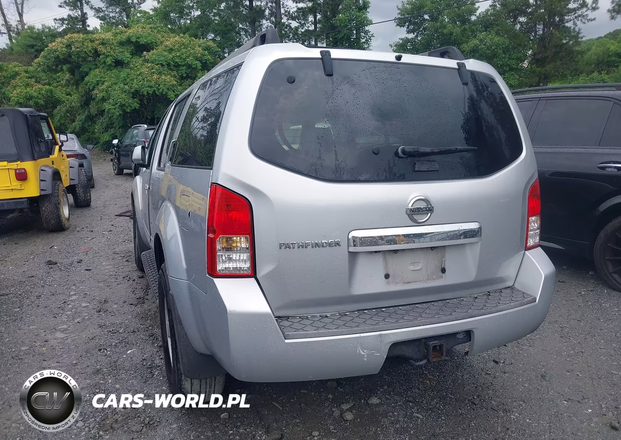 2008 Nissan Pathfinder Se VIN:5N1AR18U78C631468 - 3