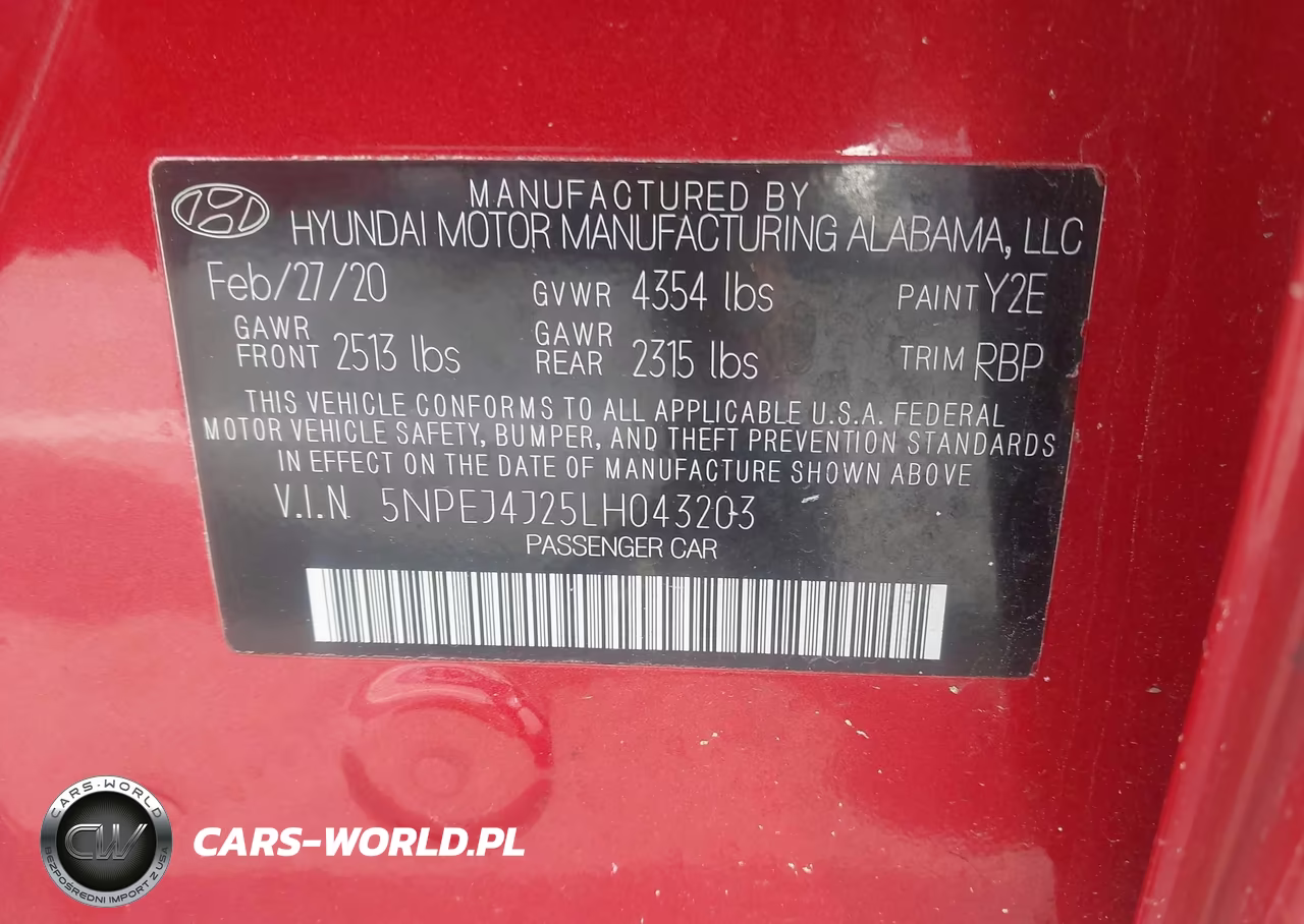 2020 Hyundai Sonata Sel Plus VIN:5NPEJ4J25LH043203 - 9