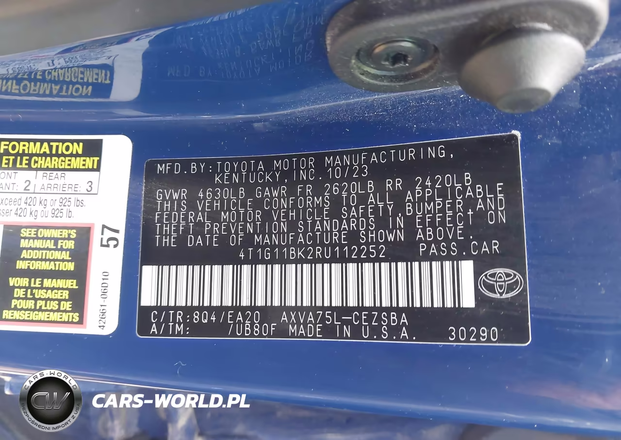 2024 Toyota Camry Se VIN:4T1G11BK2RU112252 - 9