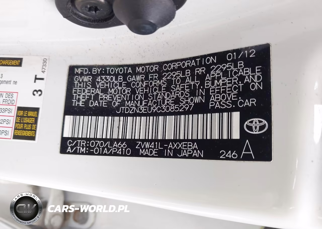 2012 Toyota Prius V Five VIN:JTDZN3EU9C3085297 - 9