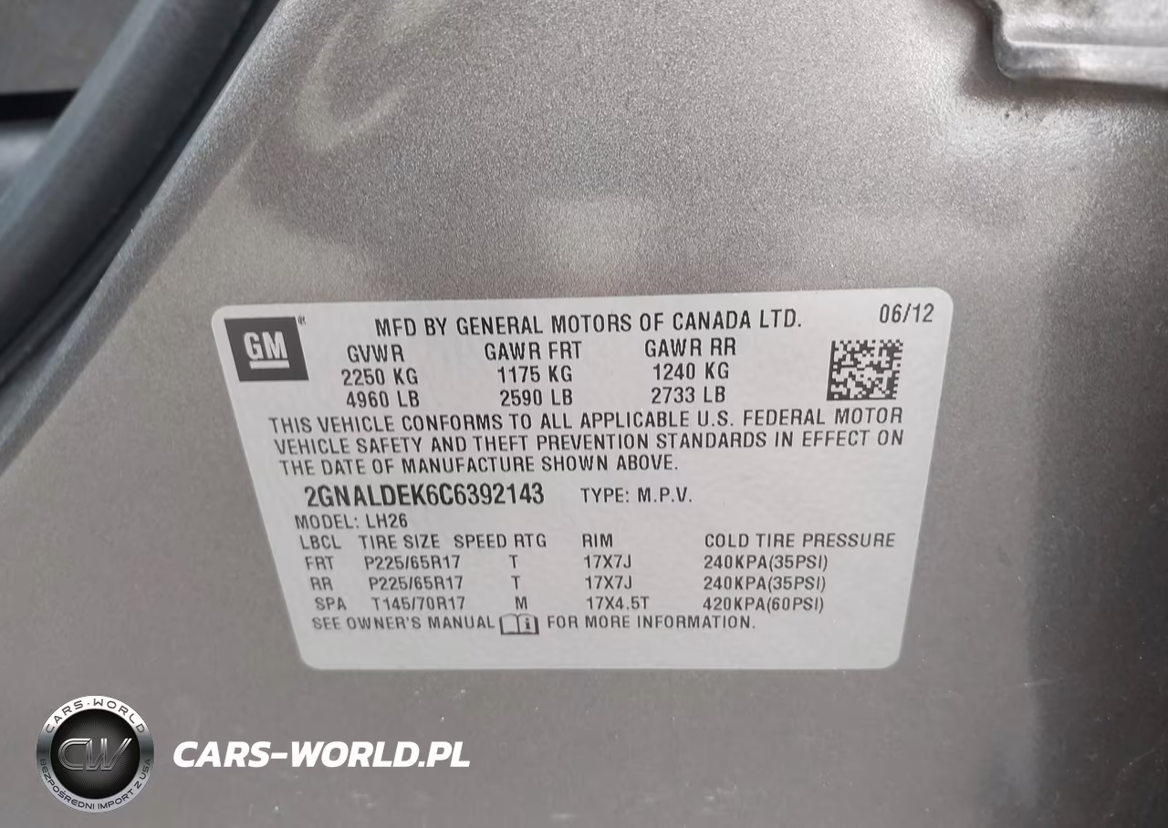 2012 Chevrolet Equinox 1Lt VIN:2GNALDEK6C6392143 - 9