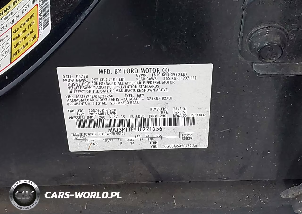 2018 Ford Ecosport Se VIN:MAJ3P1TE4JC221256 - 9