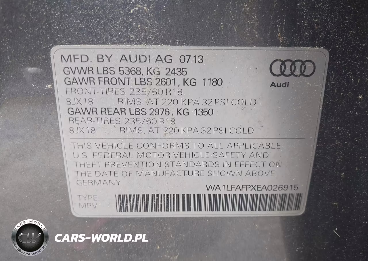 2014 Audi Q5 2.0T Premium VIN:WA1LFAFPXEA026915 - 9