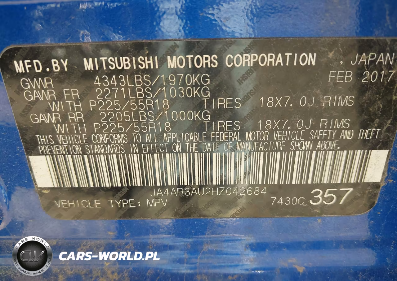2017 Mitsubishi Outlander Sport 2.0 Es VIN:JA4AR3AU2HZ042684 - 9
