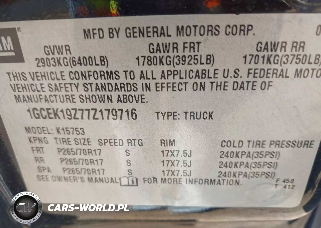 2007 Chevrolet Silverado 1500 Classic Lt2 VIN:1GCEK19Z77Z179716 - 9