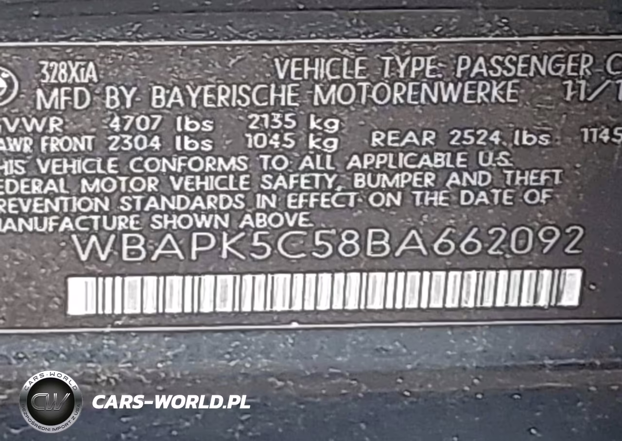 2011 BMW 328I xDrive VIN:WBAPK5C58BA662092 - 9
