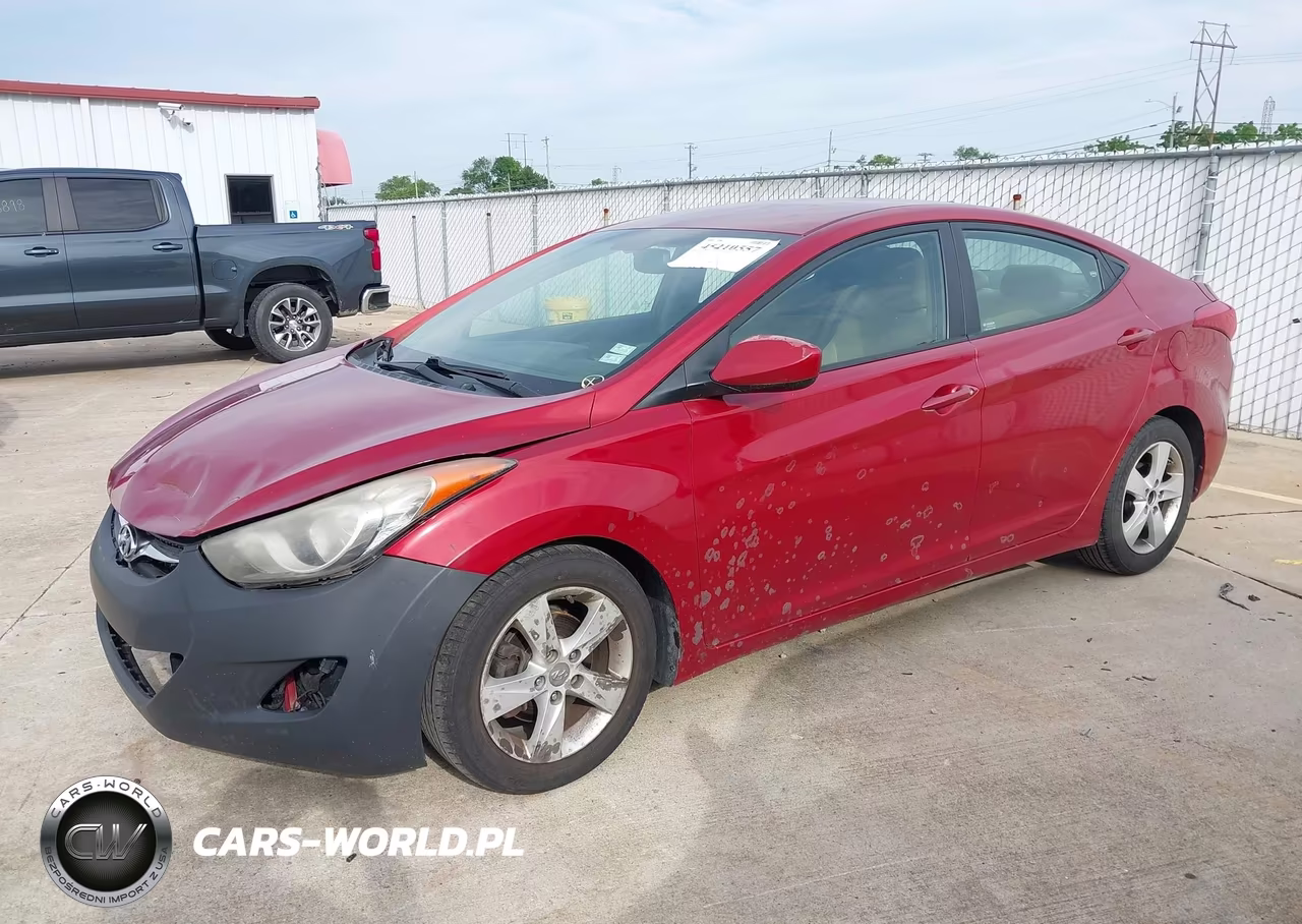 2013 Hyundai Elantra Gls VIN:KMHDH4AE0DU500343 - 2