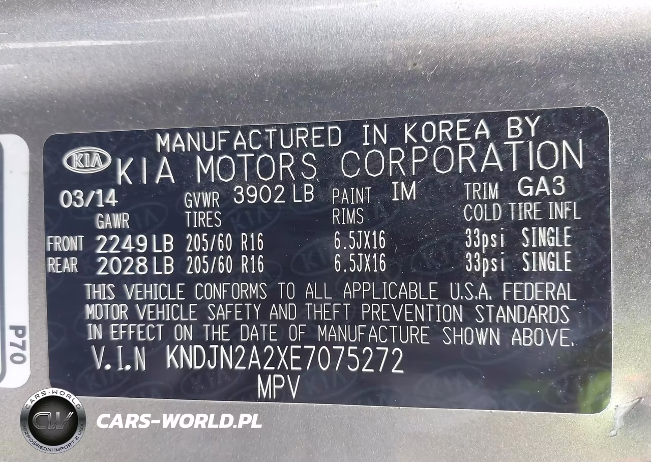 2014 Kia Soul VIN:KNDJN2A2XE7075272 - 9