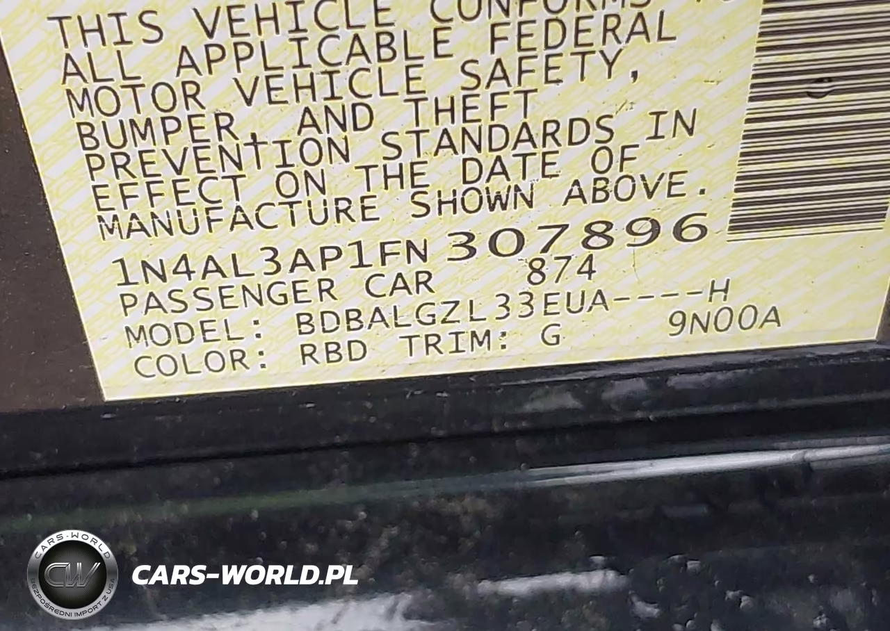 2015 Nissan Altima 2.5 S VIN:1N4AL3AP1FN307896 - 9