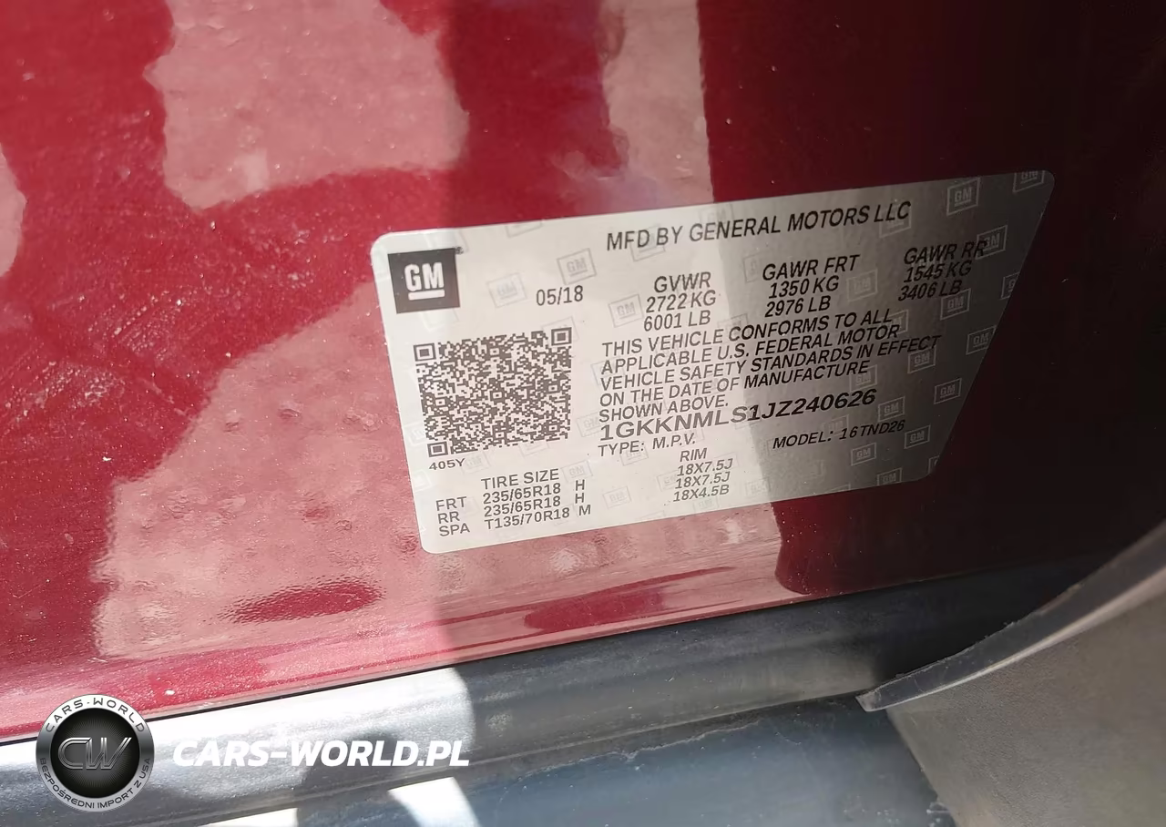2018 GMC Acadia Slt-1 VIN:1GKKNMLS1JZ240626 - 9