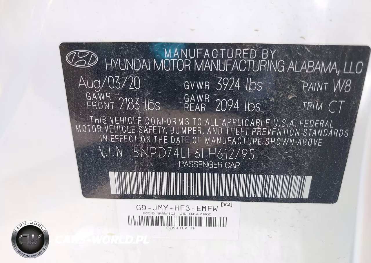 2020 Hyundai Elantra Se VIN:5NPD74LF6LH612795 - 9
