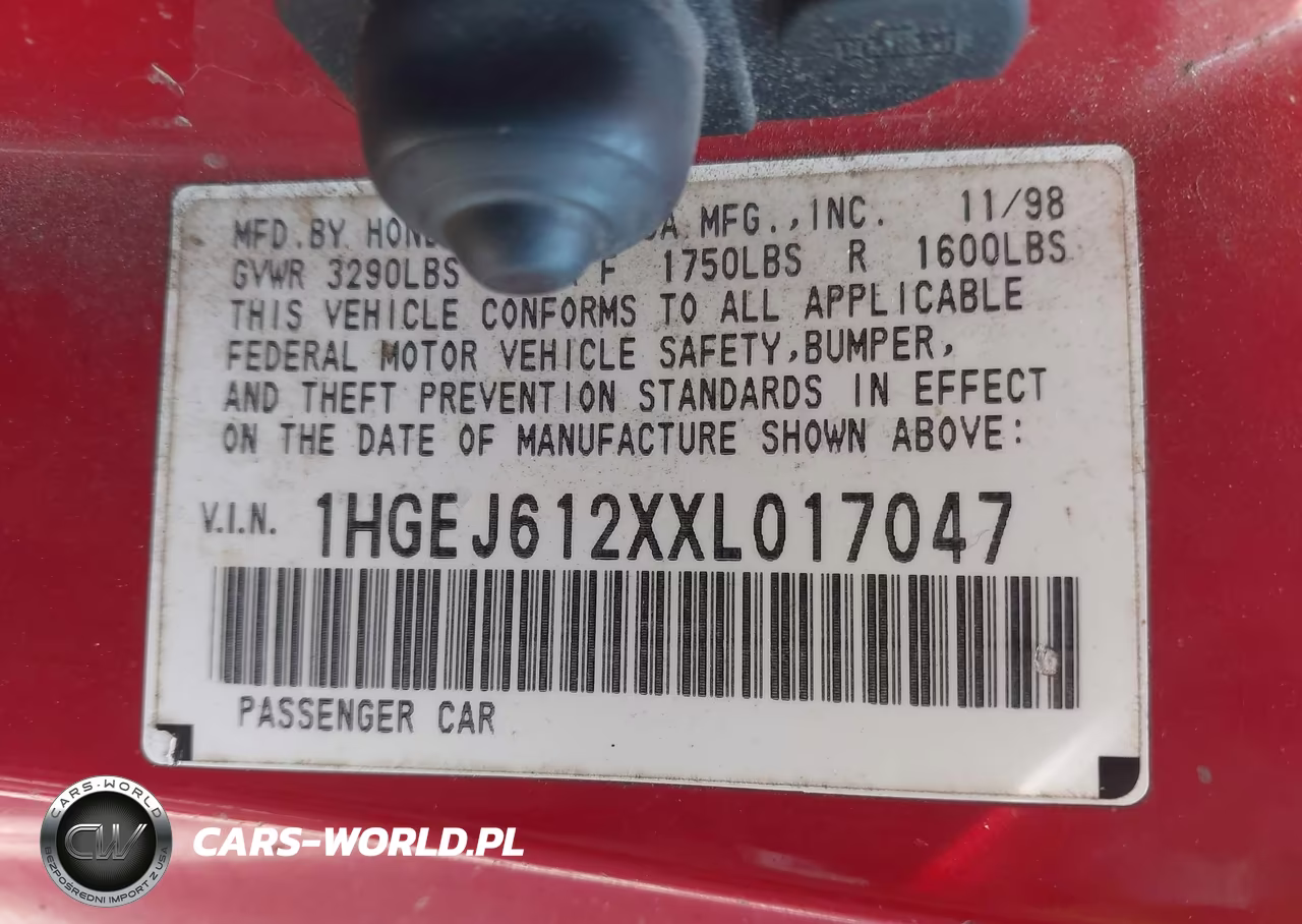 1999 Honda Civic Dx VIN:1HGEJ612XXL017047 - 12