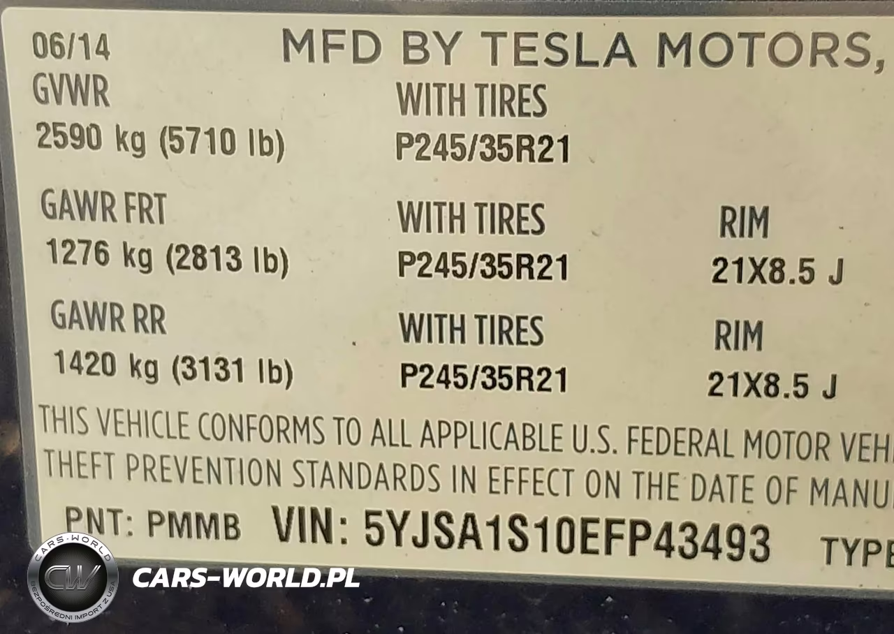 2014 Tesla Model S VIN:5YJSA1S10EFP43493 - 9