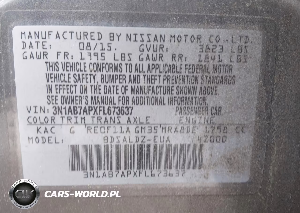 2015 Nissan Sentra Sv VIN:3N1AB7APXFL673637 - 9