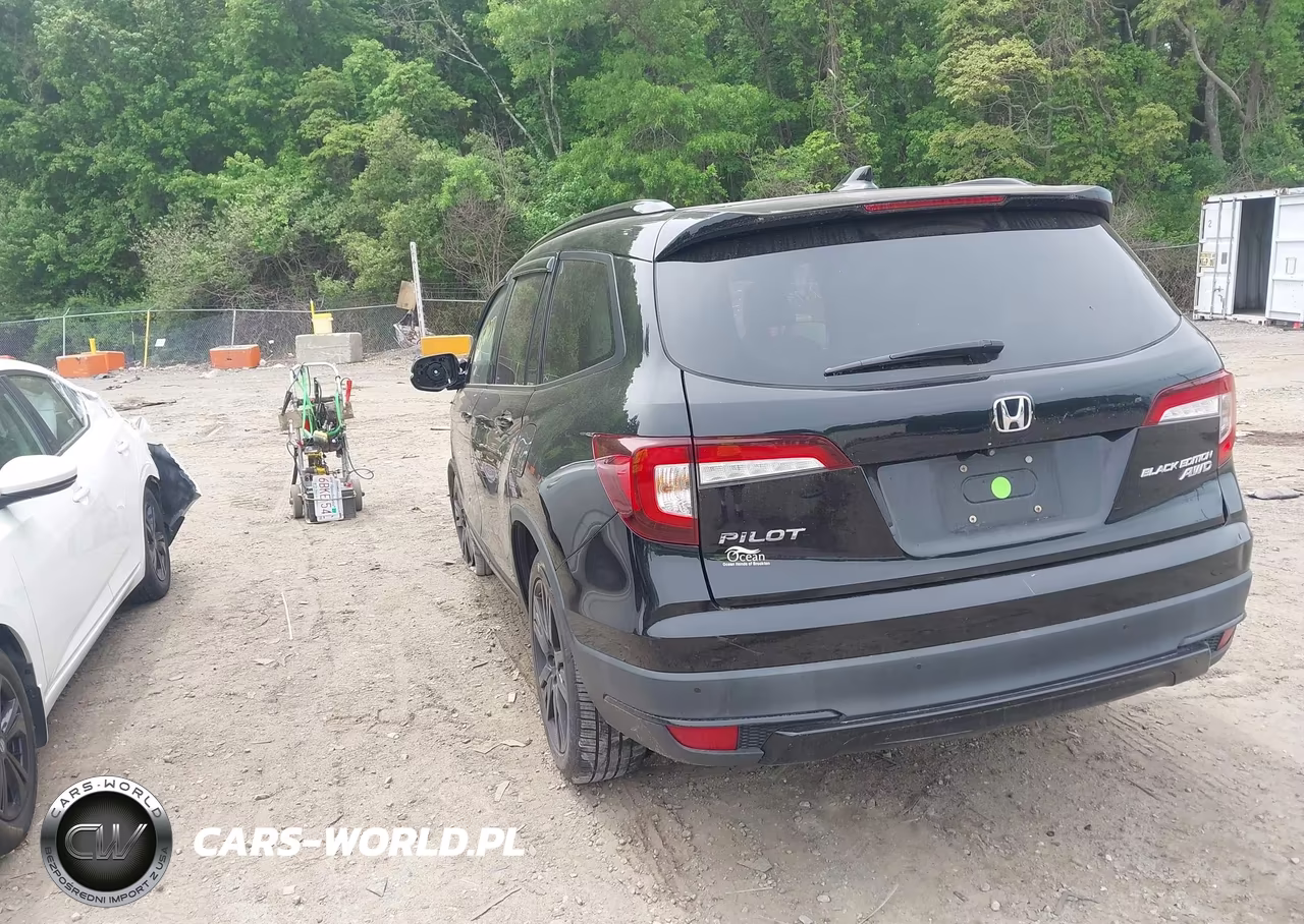 2021 Honda Pilot Awd Black Edition VIN:5FNYF6H71MB048958 - 3