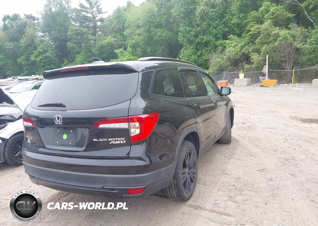 2021 Honda Pilot Awd Black Edition VIN:5FNYF6H71MB048958 - 4